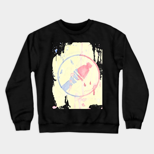 Watercolor Soldier Logo Crewneck Sweatshirt by HauntedIndigo